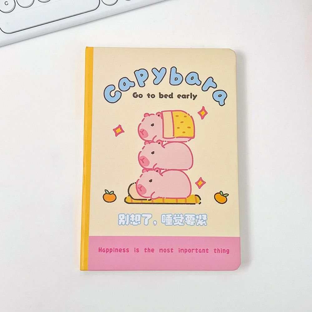Portable Capybara Notebook A5 Hand Account Book Cute Capybara Memo Pad  Back To School Supplies