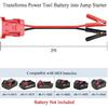Jumper Cables With Adapter Compatible With Mil.Waukee M18 18V Battery Jumper Starter, Automotive Booster Cables 2Ft 8AWG Cable Power Tool Line,