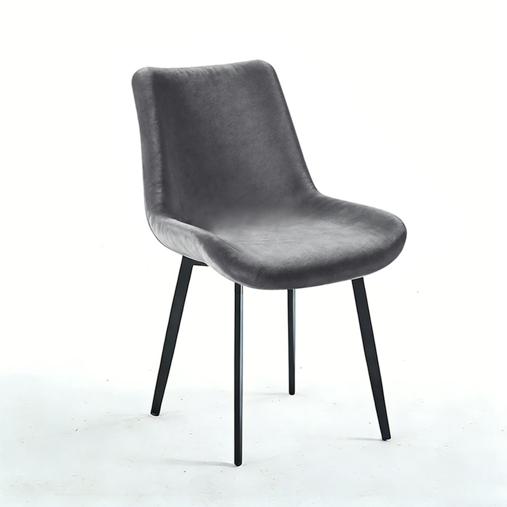 Stretchable Fabric Velvet Chair Cover Short Size Short Back Chair Cover Dining Room