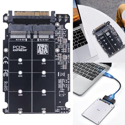 M.2 SSD To U.2 Adapter Card M.2 NVME SSD To U.2 SFF-8639 Adapter 32Gbps Hard Disk Adapter Card for 2230/2242/2260/2280 SSD
