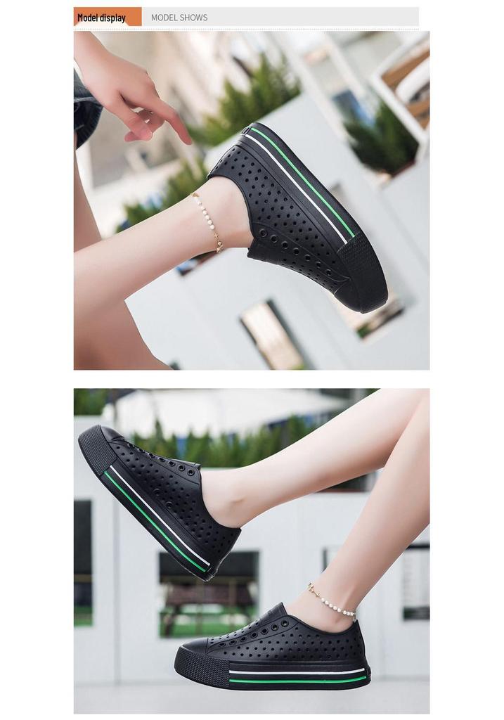 Women's Waterproof Breathable Slip-On Sandals with Thick Sole for Outdoor Summer Activities