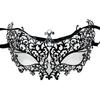 Women's Gold Rhinestone Half Face Mask for Halloween Masquerade