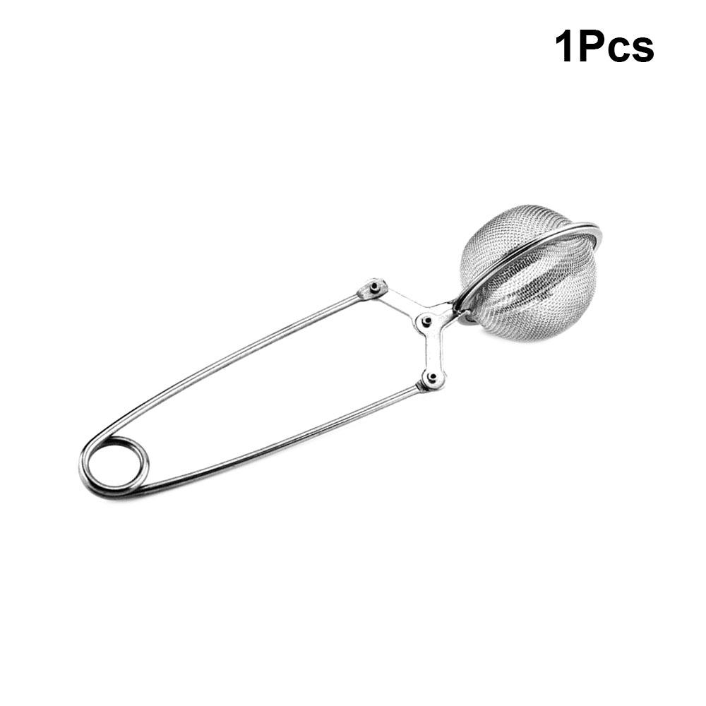 

1-4Pcs Tea Infuser Handle Tea Ball Sphere Mesh Tea Strainer Coffee Herb Spice Filter Diffuser Kitchen Gadget Stainlesss Steel 1Pc