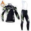 Winter Cycling Jersey Set Long Sleeve Thermal Insulated Bike Riding Suit Team Edition Men Women