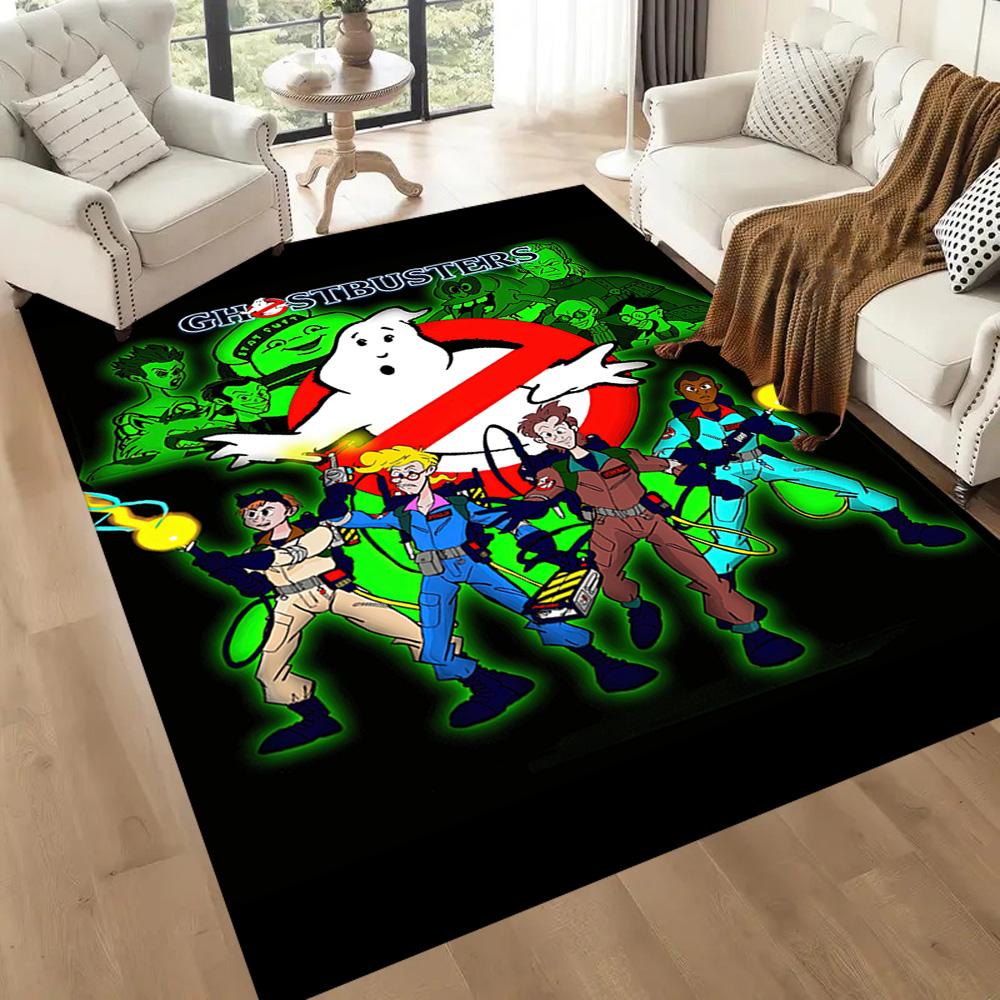 Ghostbusters Movie Compilation Square rugs are a great choice for living rooms, bedrooms, home décor, and as gifts.
