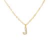 A-Z Initial Letter Pendant Necklace Gold Color Stainless Steel Clear Zircon Women Trendy Choker Minimalist Alphabet Jewelry Gift