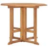 Folding Garden Dining Table 90 x 90 x 75 cm Solid Teak Wood