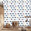 Tractors, vehicles and stars wallpaper for living room and bedroom 50x1000