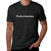 Summer Men's Rickenbacker English Printed T-shirt, Retro Hippie Clothing, Trendy Short-sleeved Top Ropa Hombre