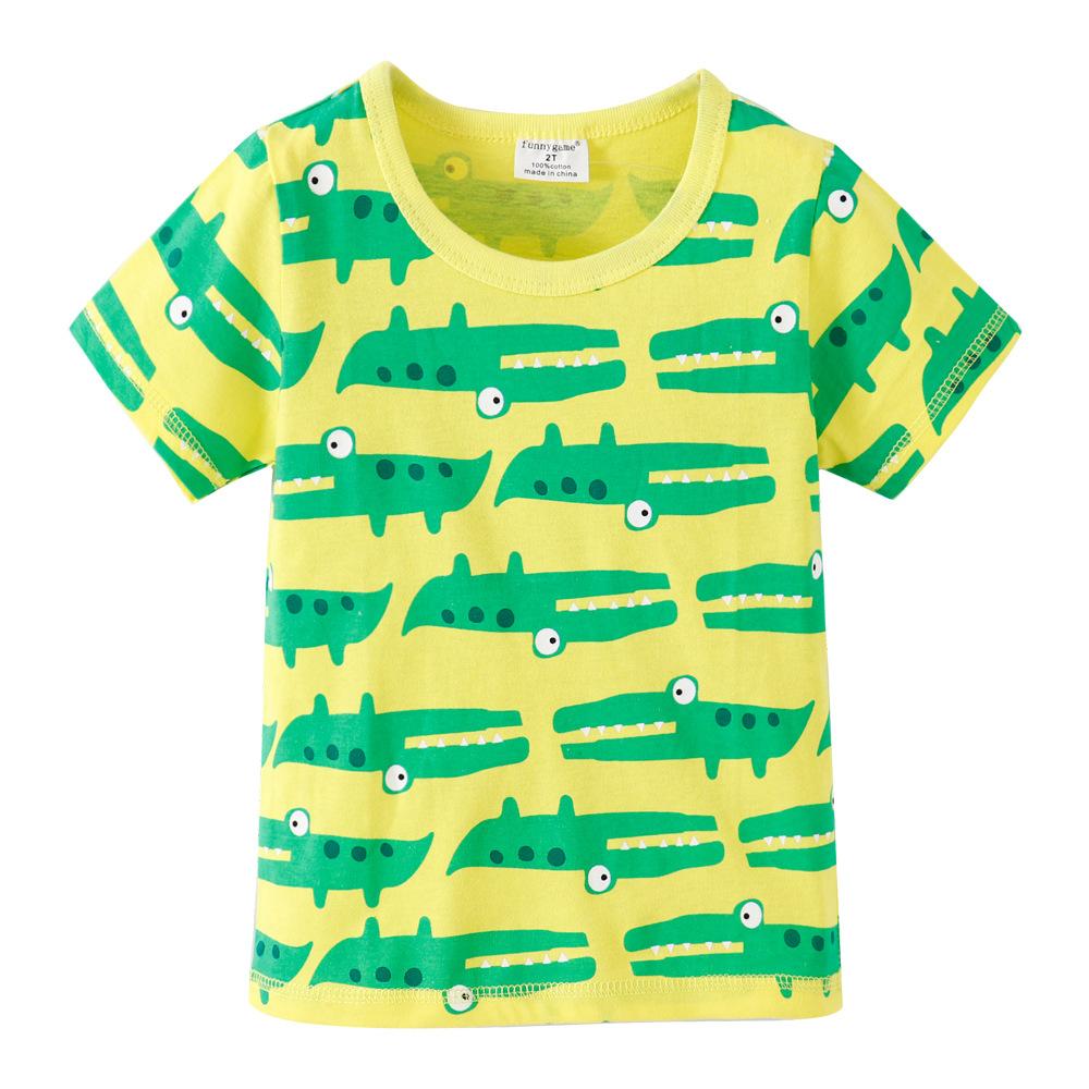 Summer short-sleeved children s T-shirts girls  T-shirts summer children s T-shirts 100