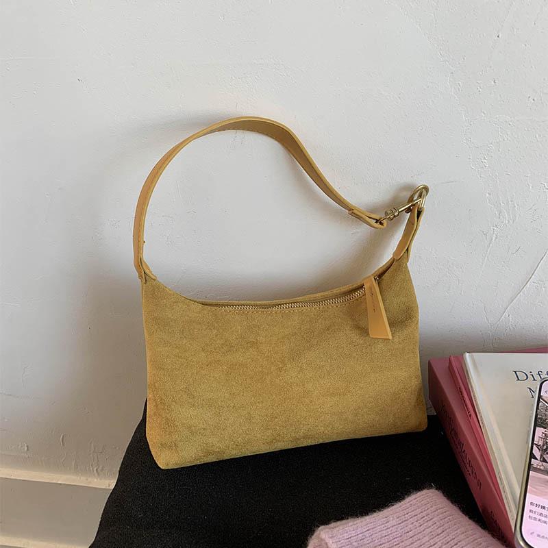 Niche Design High-end Dumpling Bag New Retro Matte Shoulder Bag Simple Commuter Armpit Bag