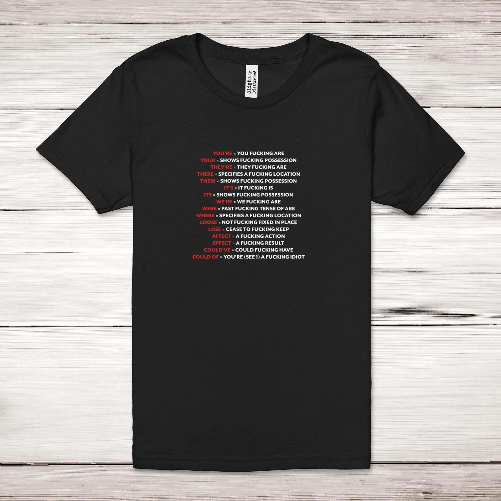 Correct F*cking Grammar Adult T-Shirt S