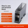 One In Multiple Out Din Rail Terminal Block 150A Universal Distribution Box Wire Connector Abs/Copper Power Junction Box