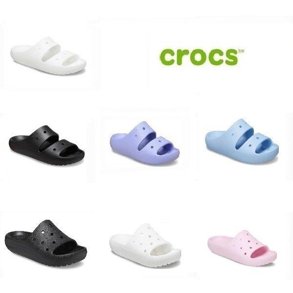 

Crocs Classic Sandal Slide V2 Collection Of 7 Types 209403 M7W9(260mm)/white