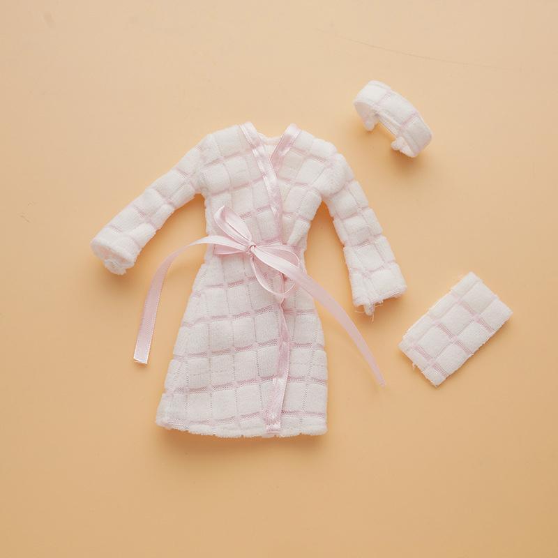 

Set 1 Fashion Robe For 30Cm 1/6 Bjd Dress Doll Bedroom Pajamas Sleeping Outfit Bathrobe Clothes Dolls Bathroom Accessories For 30cm Doll