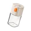 Adjustable Quantitative Salt Shaker Glass Seasoning and Spices Jar for Cooking Multipurpose Kitchen Condiment Bottle