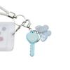Colorful Resin Keychain Candy Colored Heart Key Butterfly Keyring Phone Charm Jewelry for Fashionable Individuals