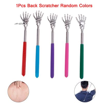 1Pc Stainless Steel Extendable Hand Claw Back Scratcher Massager for Itching Relief Self-Finger Scrubbing Tool