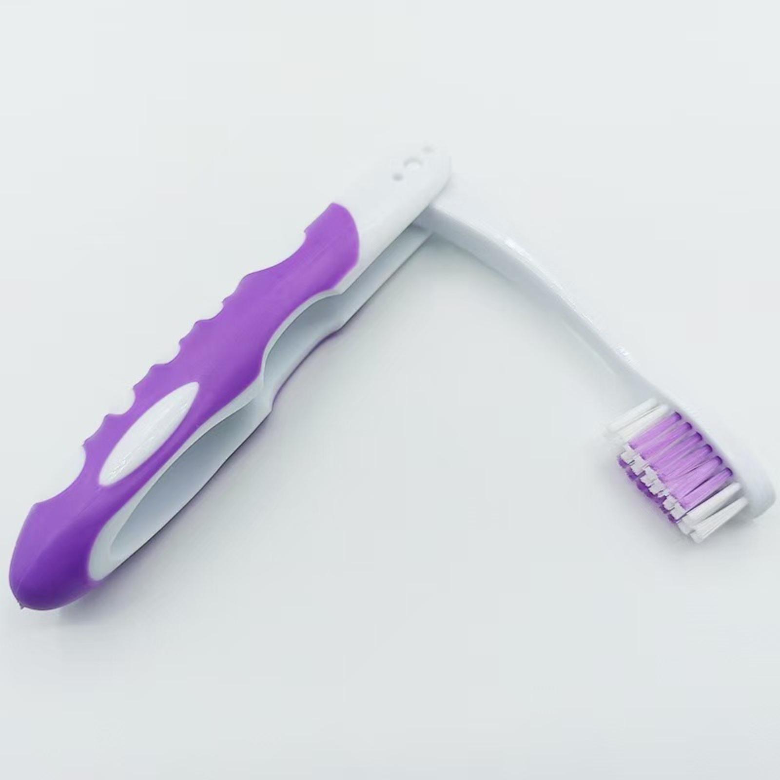 

Portable Foldable Toothbrush Soft Bristle Travel Toothbrush Compact Design Lightweight Easy to Carry for Daily Oral Hygiene One Size фіолетовий