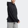 Adidas Originals Solid Color Sports Hooded Jacket Women jackets Black HE6597