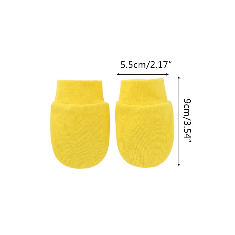 2PCS Baby Anti Scratching Soft Cotton Gloves Newborn Protection Face Scratch Anti-Grab Mittens Kids Infant Handguard Supplies
