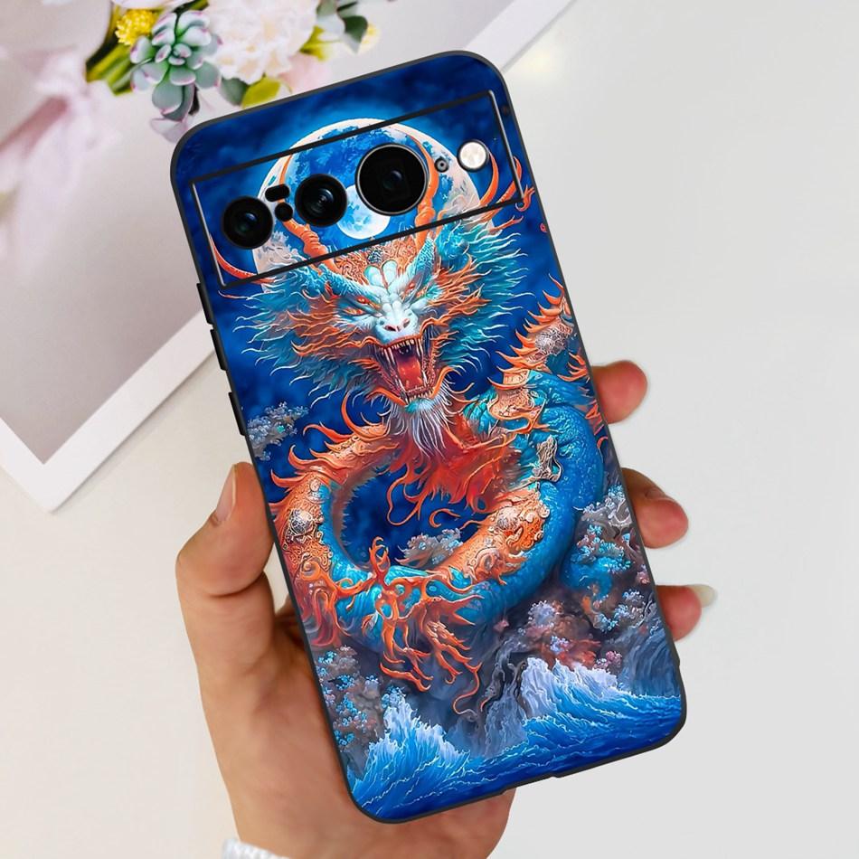 For Google Pixel 7 Pro Case Google Pixel 7 7Pro Pixel7 Fashion Cool Pattern Soft Silicone Black Color Phone Cases
