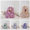Fashion Japanese Style Floral Wrist Bag Casual Corduroy Printing Handbag Commuting Literary Small Item Pouch Travel
