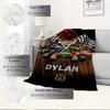 For Monster Jam,Dylan,Eight Themed Flannel Blanket, Glam Style, Digital Print, All Season Comfort, ,for Cozy Plush Flannel Cover166