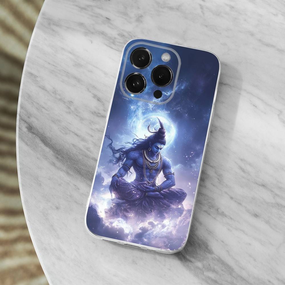 

Mythology Lord Shiva India Phone Case For iPhone 16,15,14,13,12,11,17 Pro,Max,Plus,X,XS,XR,SE,Mini Transparent Soft Cover iPhone15
