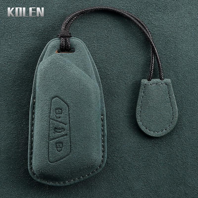 

Leather Car Remote Key Case Cover Shell For Vw Volkswagen Golf 8 Skoda Octavia A8 Seat Leon Mk4 Key Protective Holder