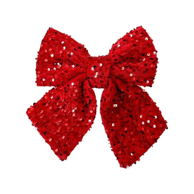 Christmas Tree Bowknot Decoration Christmas Bowknot Decoration Polyester Bowknot Charm for Festival Environment