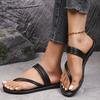 Women's 2026 New Multi-Strap Wrap Toe-Post Sandals Minimalist Casual Summer Shoes Brown