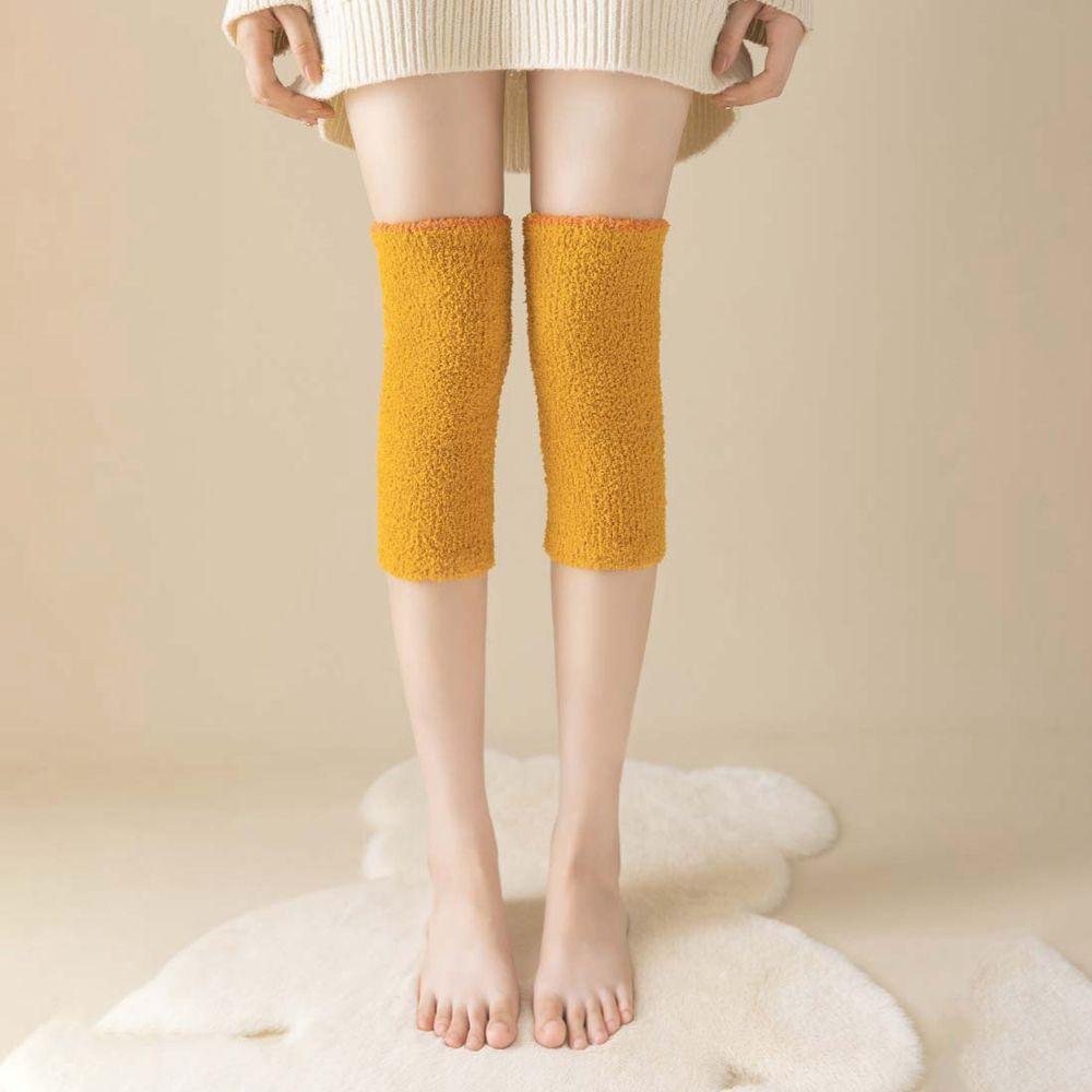 Autumn Girls Foot Cover Lolita Coral Fleece Socks Women Hosiery Knee Protection Knitted Leg Warmers