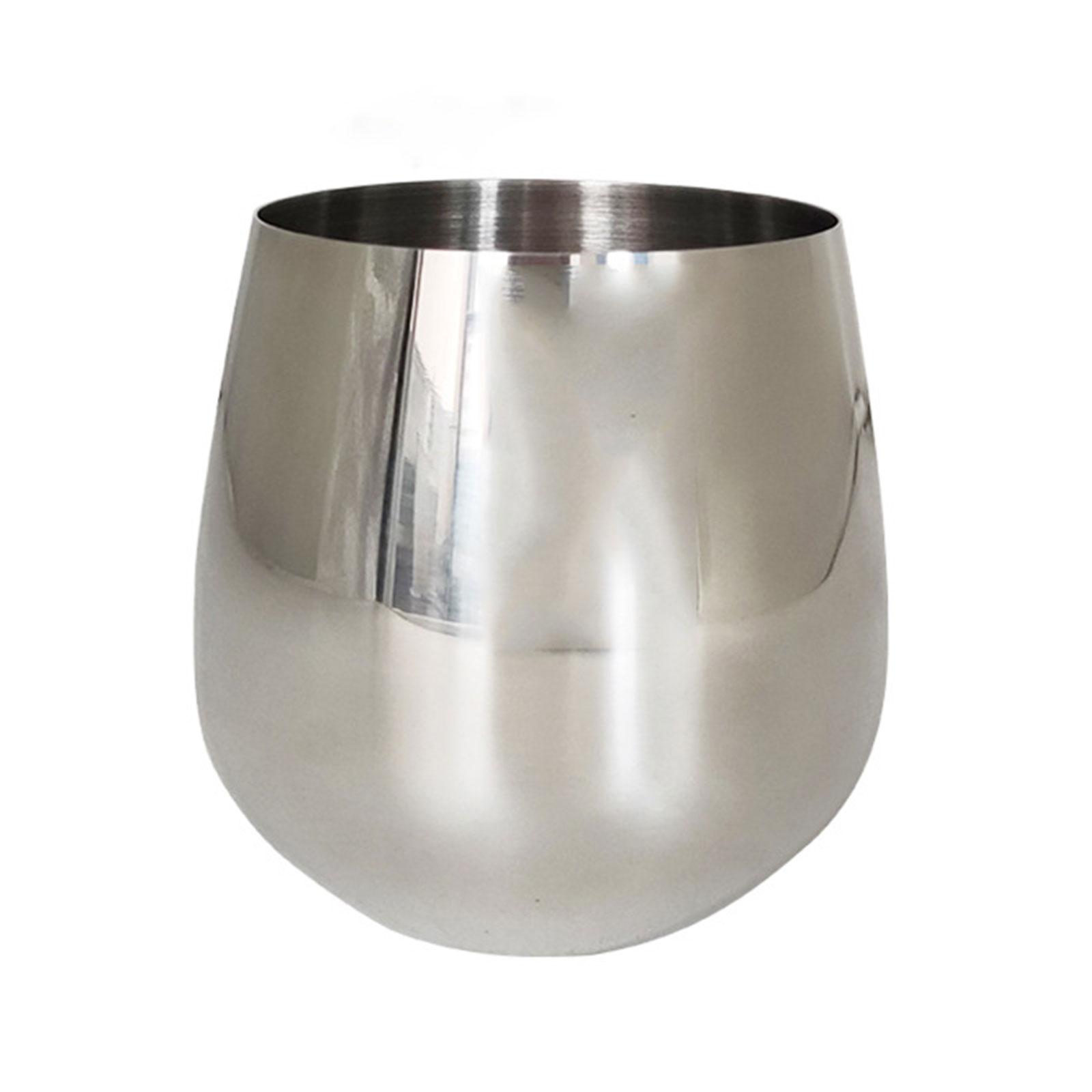 

Durable 304 Stainless Steel Wine Glass 550ml Capacity Drinkwares Temperature Insulated Shatterproof Design Cups