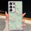 Pearl Butterfly Samsung A17 Mobile Phone Case Diamond Edge A26 Suitable for A35 Star Glitter A07 Three Dimensional A55 Women