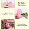 Portable Pet Garbage Bag Dispenser Soft Silicone Waterproof Pet Poop Bag Holder Hanging with Hook Dog Poop Bag Storage