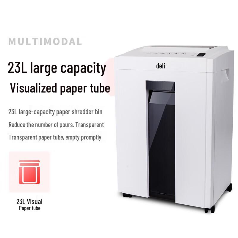 Deli Level 5 Micro-Cut Office & Commercial Shredder CN Plug (adapter Included)