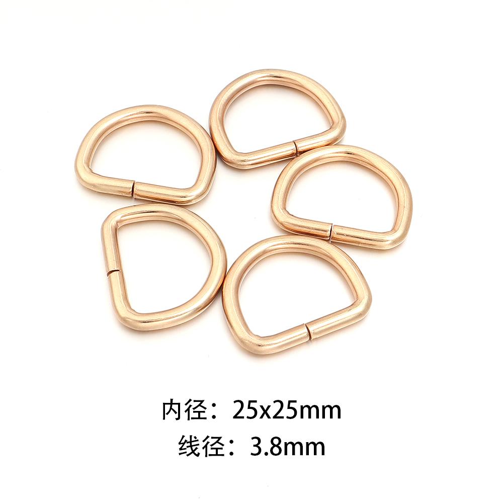 10-20pcs Metal D Ring Adjustable Buckle Clasp For Webbing Backpacks Straps Bags Cat Dog Collar Chain Buckles DIY Accessorie
