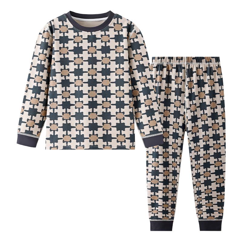 YEEHOO Boys  7A Antibacterial Milan Velvet Thermal Underwear Set 110
