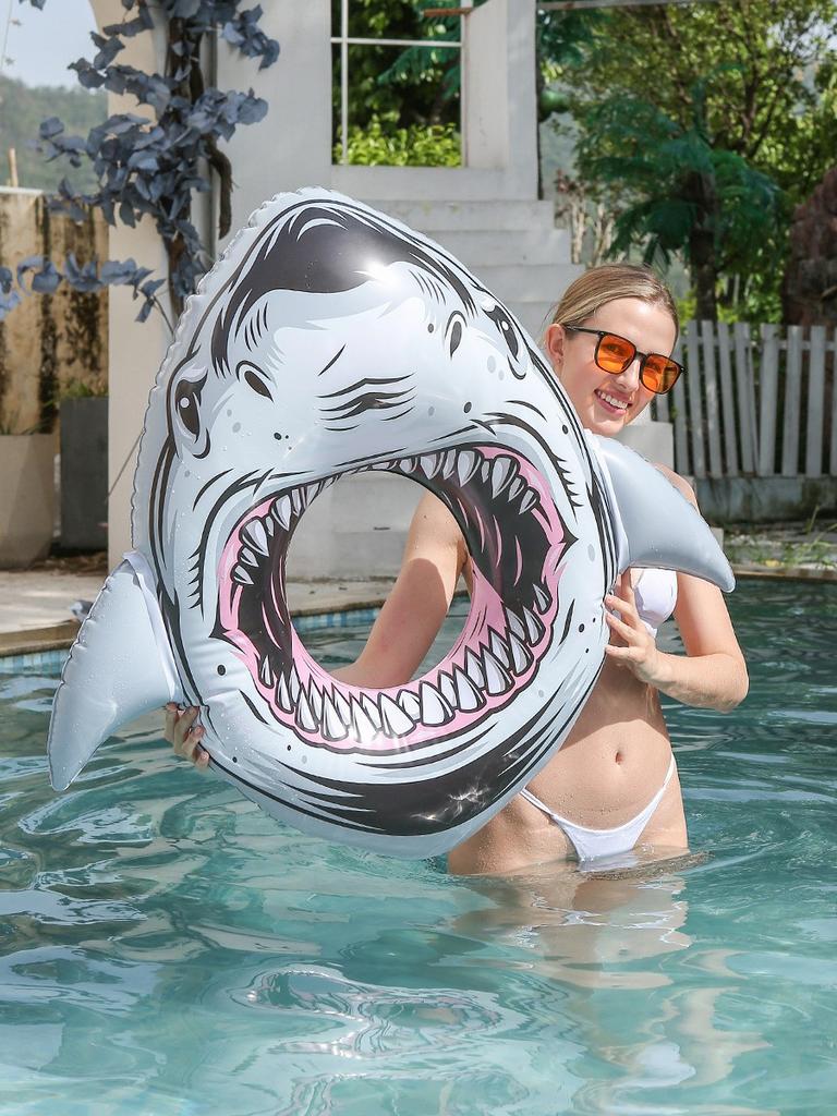 Neuer Hai-Schwimmkreis, Schwimmkreis für Erwachsene, Großhandel für Sommer-Schwimmbadwasserzubehör, aufblasbarer Schwimmkreis