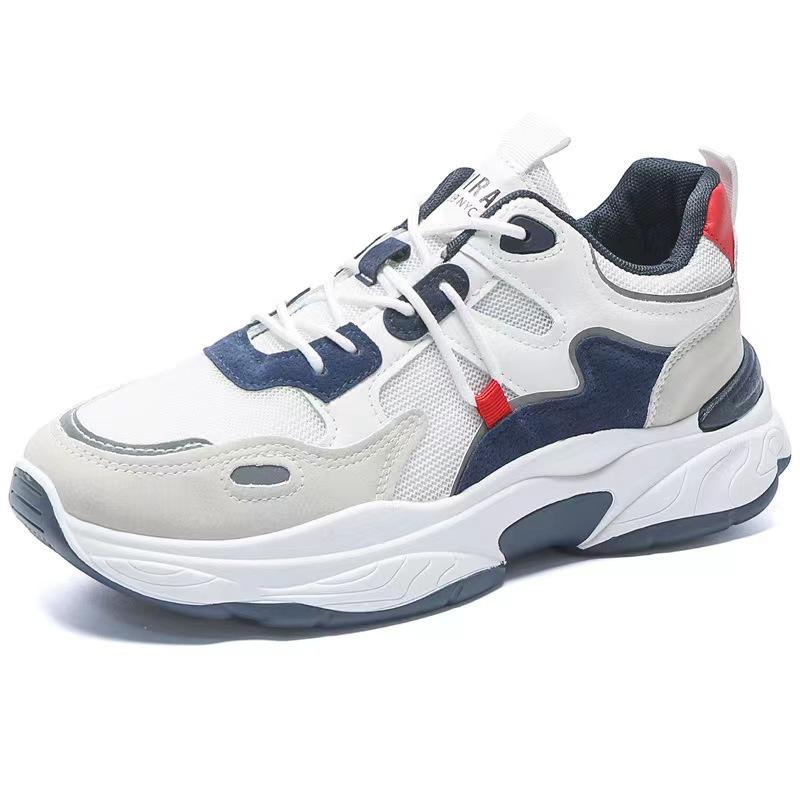 Men's Breathable Running Shoes with Mesh Lining New Trend All Sports Leisure Increase Network Red Daddy Tide Shoes