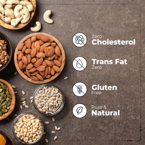 Happilo Premium International Supermom Trail Mix 325g| Roasted Almonds, Pumpkin, Flax & Watermelon Seeds, Dried Cranberries| Superfood Mix Snack