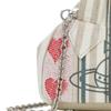 VIVIENNE WESTWOOD Silver Metal Accessories Fabric Shoulder Tote Bag Women Bags White 4703000BWW0148C301