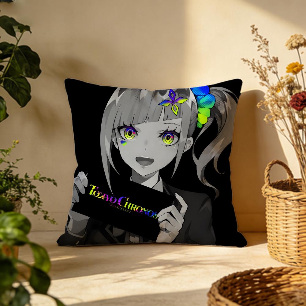 

Hot Ttokyo chronosful Cushion Cover Versatile DoubleSided Pillow Case Fit for Sofa Bed Car Daily Decor 30X30cm