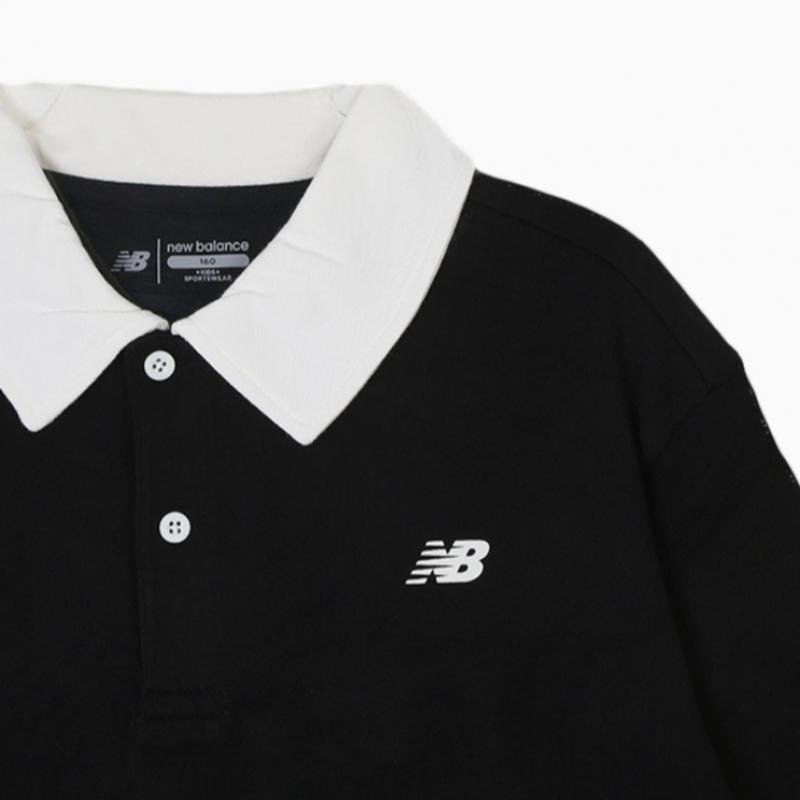 New Balance Kids Long Sleeve Tee Pqc Nk9beb304u 19 Essential Small Logo Collar Long