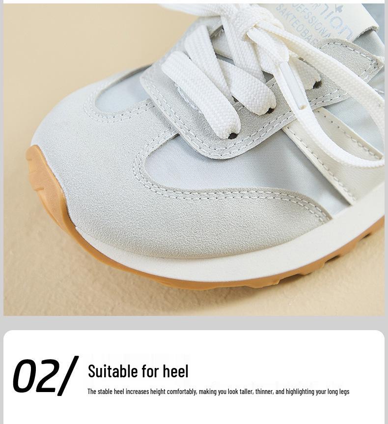 2025 Korean Style Women's Trendy Forrest Gump Inspired Thick-Soled Height-Increasing Running Shoes JCF-212