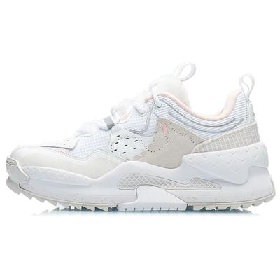 Li Ning CF Su Series Huang Cheng Yan Yun Shan Fabric Low Top Sports Casual Shoes Women Sneakers White AGLR212-1