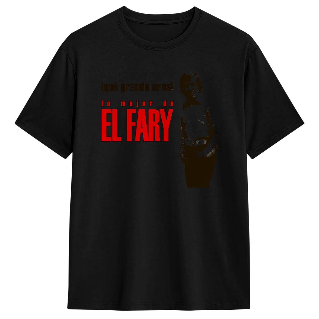 El Fary Spanish Retro () T Shirt Summer Trendy Cool TShirts Cotton O Neck Oversize Top Tees Short Sleeve Vintage Tshirt