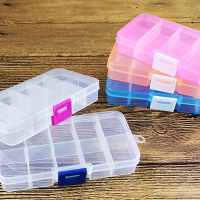 Pudełka na biżuterię, odpinany organizer do makijażu, pojemnik na pigułki, 1 szt., etui do przechowywania, 10 kratek, MIT