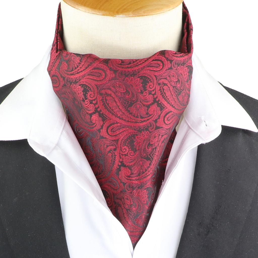 Pánská kravata Žakárová Květinová Paisley Pánská kravata Svatba Formální Ascot Šátek Samozavazovací Britský Gentleman Polyester Měkká kravata Luxusní
